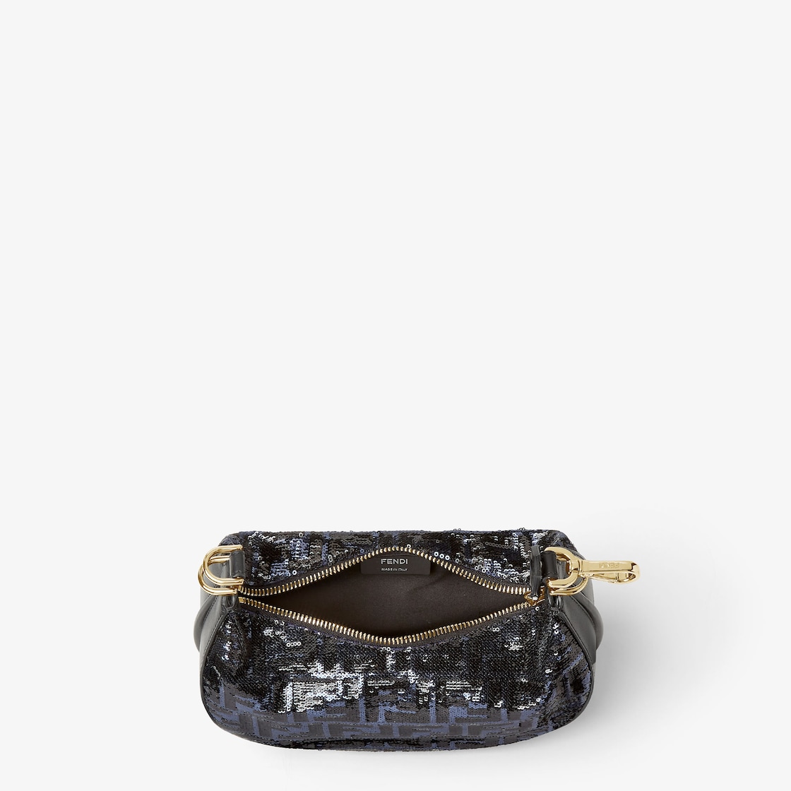 FENDI Fendigraphy Mini Blue and black FF sequin mini-bag - Image 4
